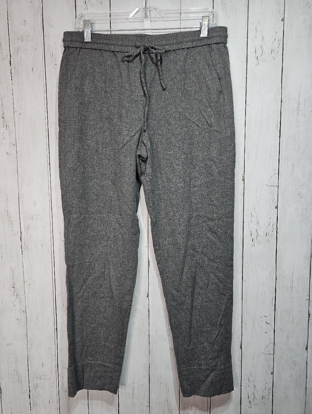 Nordstrom Condition Women's Gray Wool Blend Pull-On Pants Pockets Size Medium. E